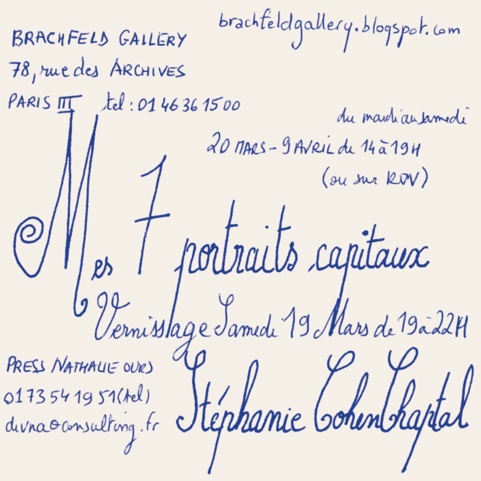 L’invitation, écrite à la main