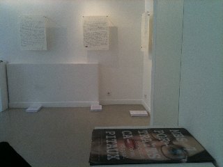 Les feuillets accrochés, Brachfeld Gallery, 2011