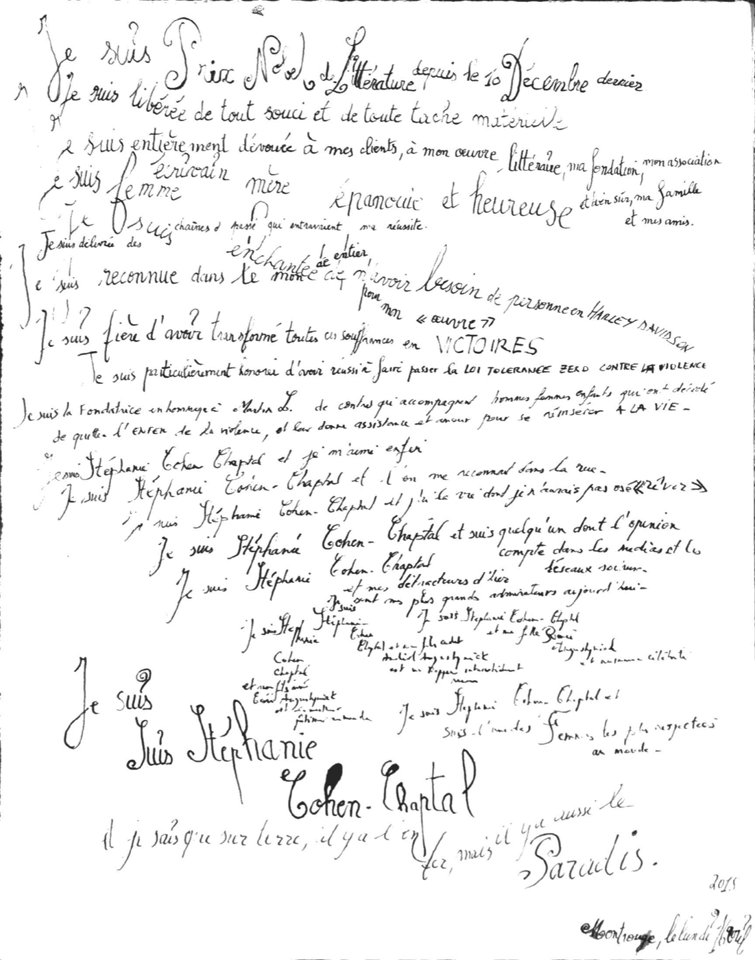 Portrait-en-mots, Stéphanie Cohen-Chaptal (autoportrait)
